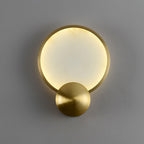 Solara Alabaster Brass Glow