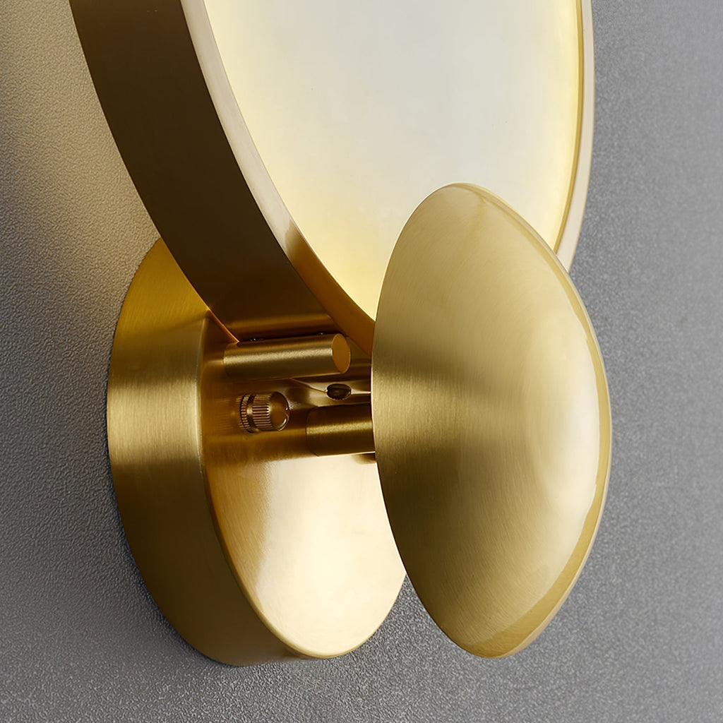 Solara Alabaster Brass Glow