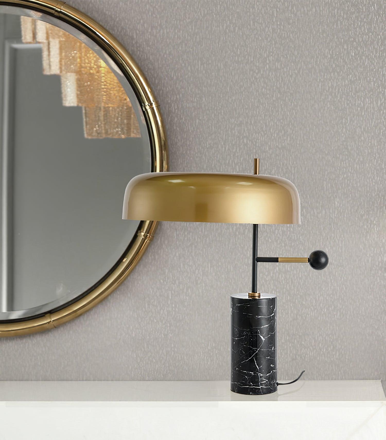 Valoren Marble & Gold Table Lamp