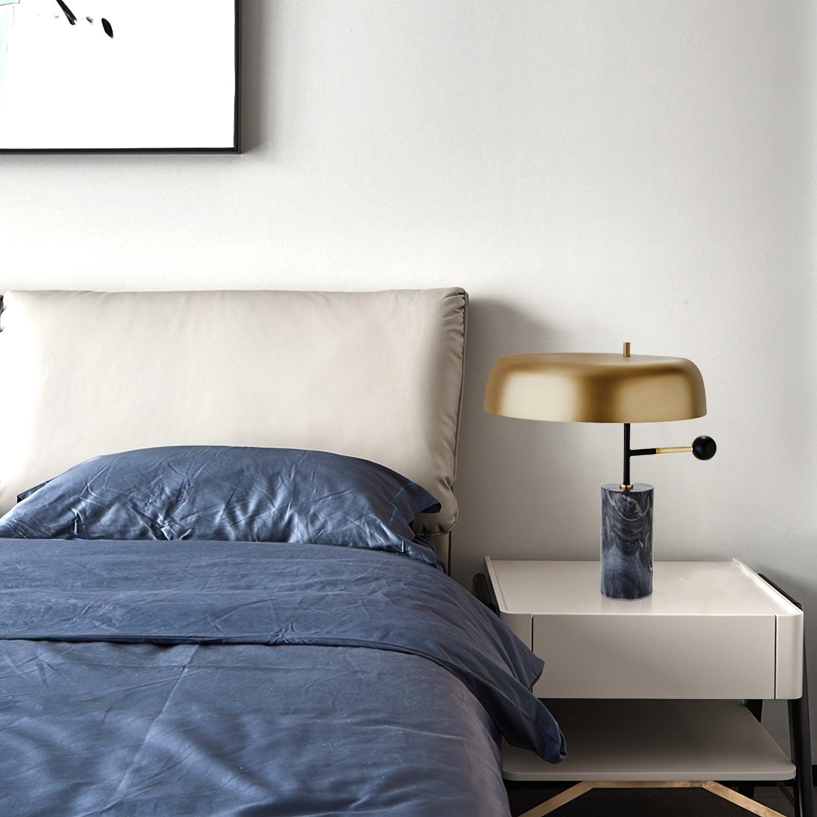 Valoren Marble & Gold Table Lamp