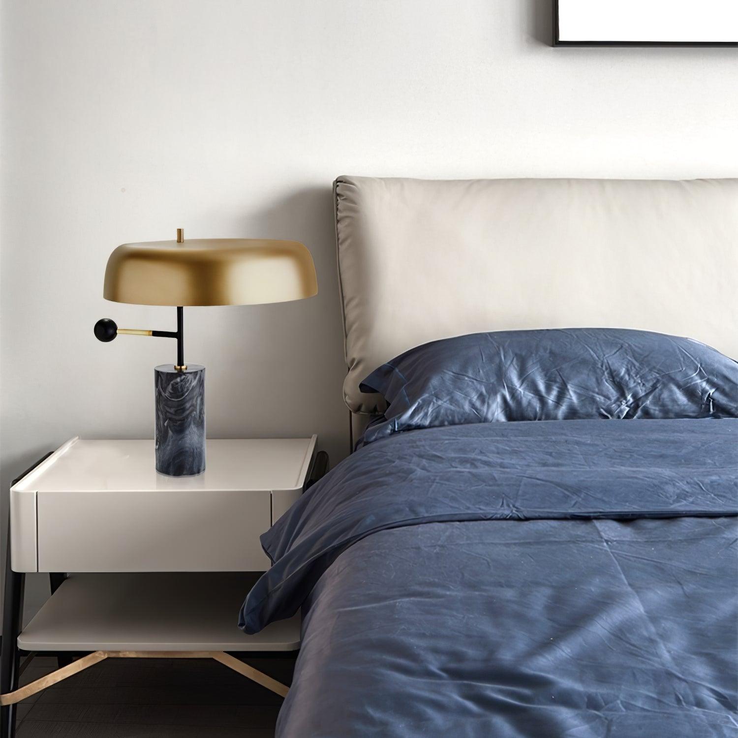 Valoren Marble & Gold Table Lamp