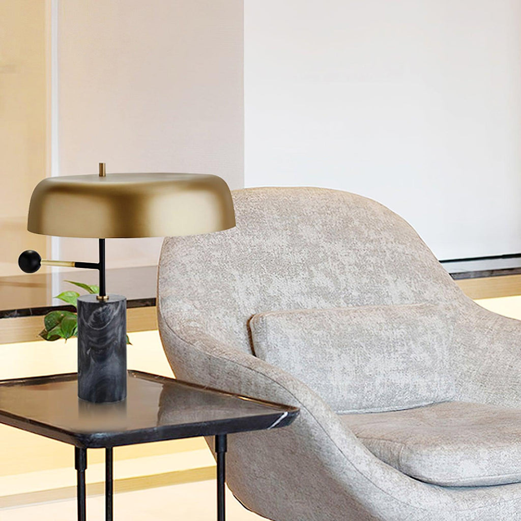 Valoren Marble & Gold Table Lamp