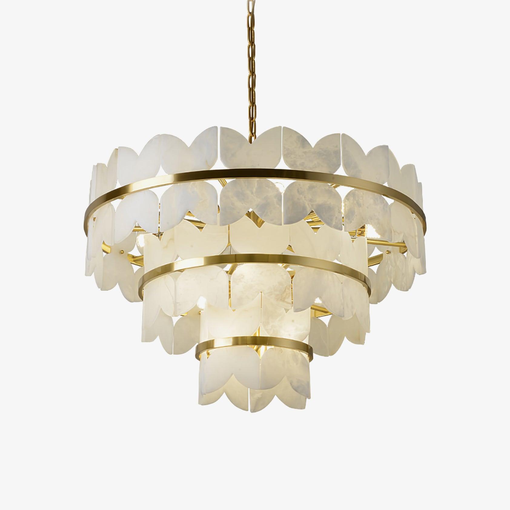 Elara Vintage Alabaster Chandelier