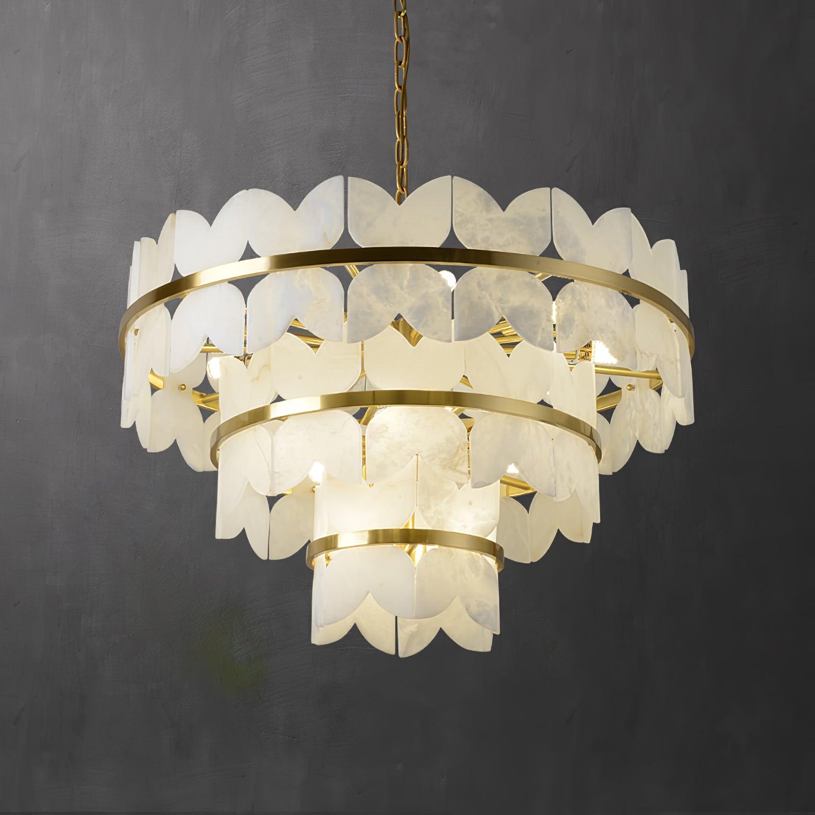 Elara Vintage Alabaster Chandelier