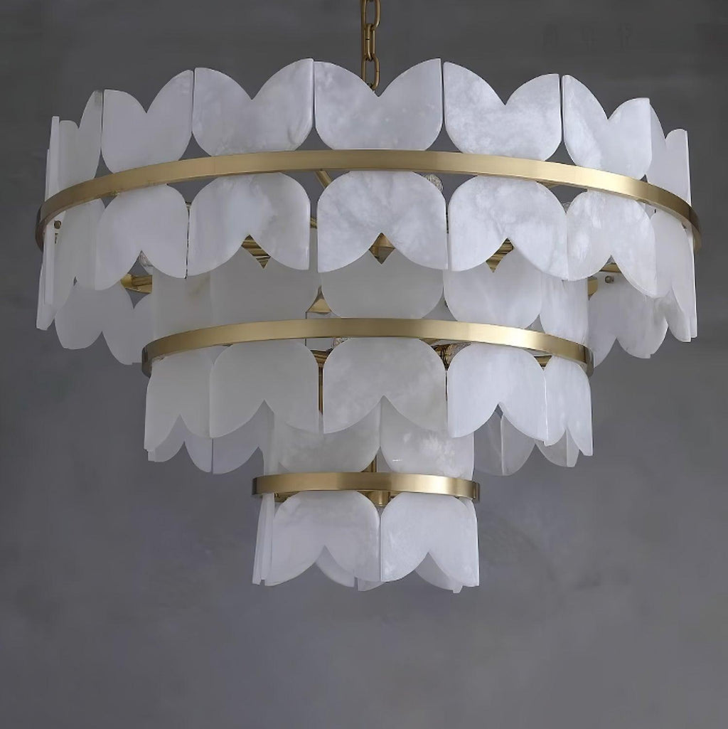 Elara Vintage Alabaster Chandelier