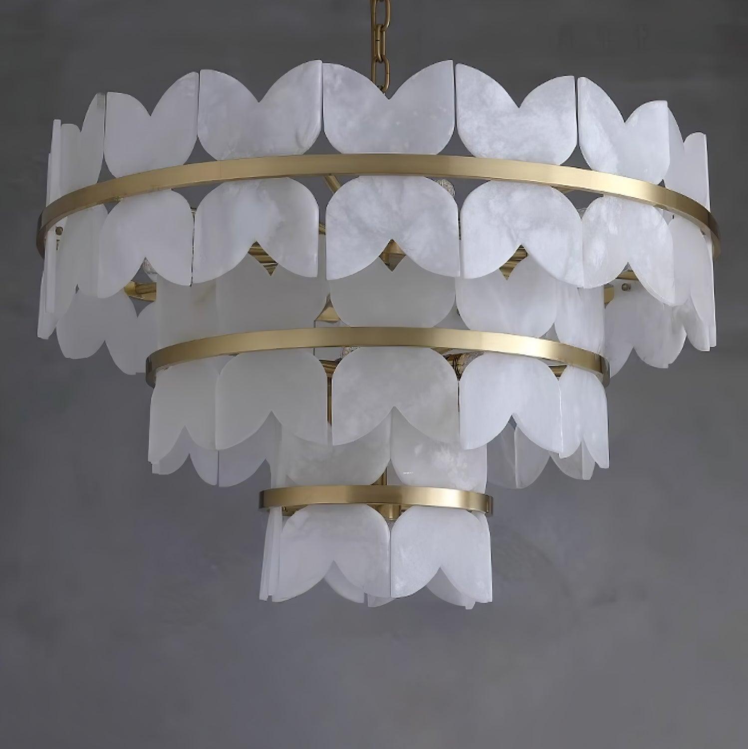 Elara Vintage Alabaster Chandelier