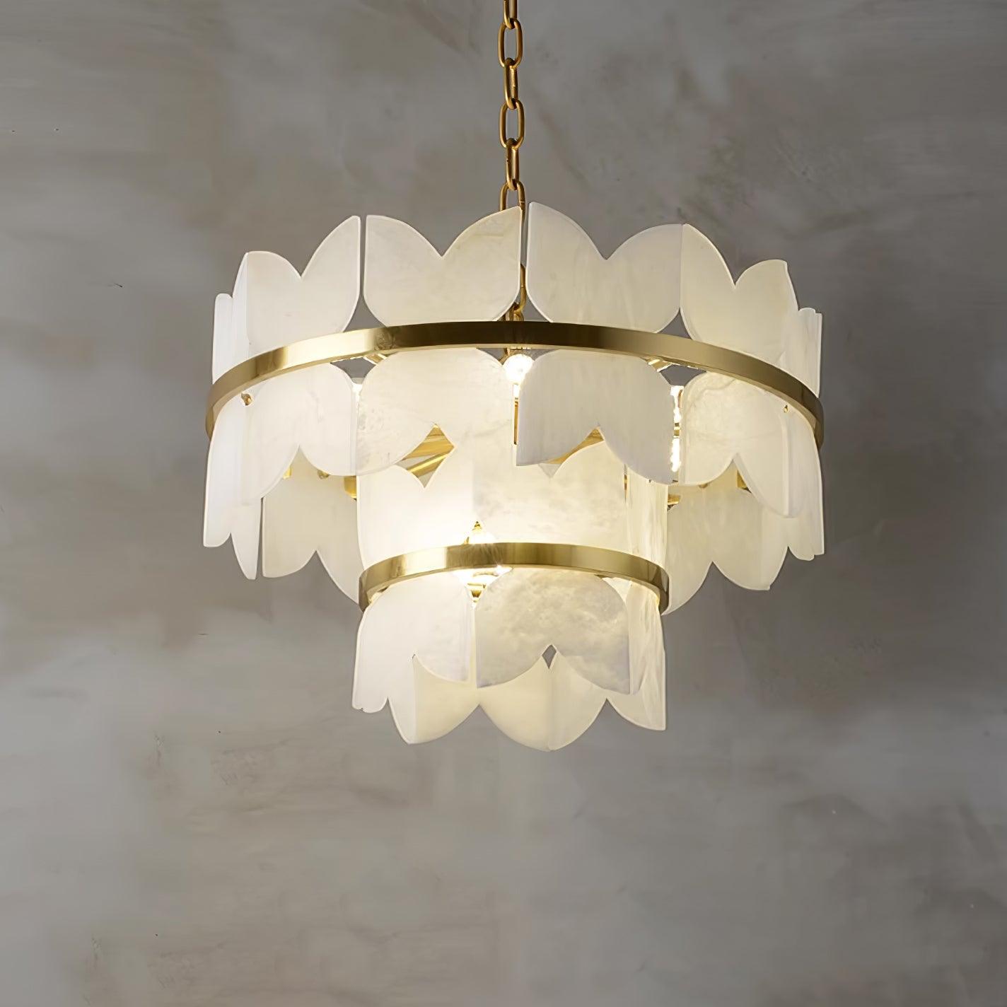 Elara Vintage Alabaster Chandelier
