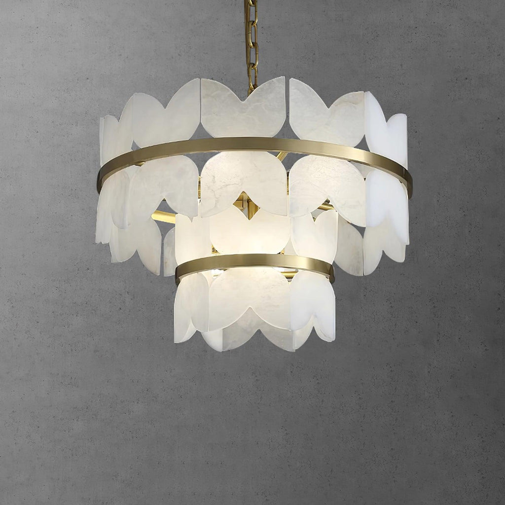 Elara Vintage Alabaster Chandelier