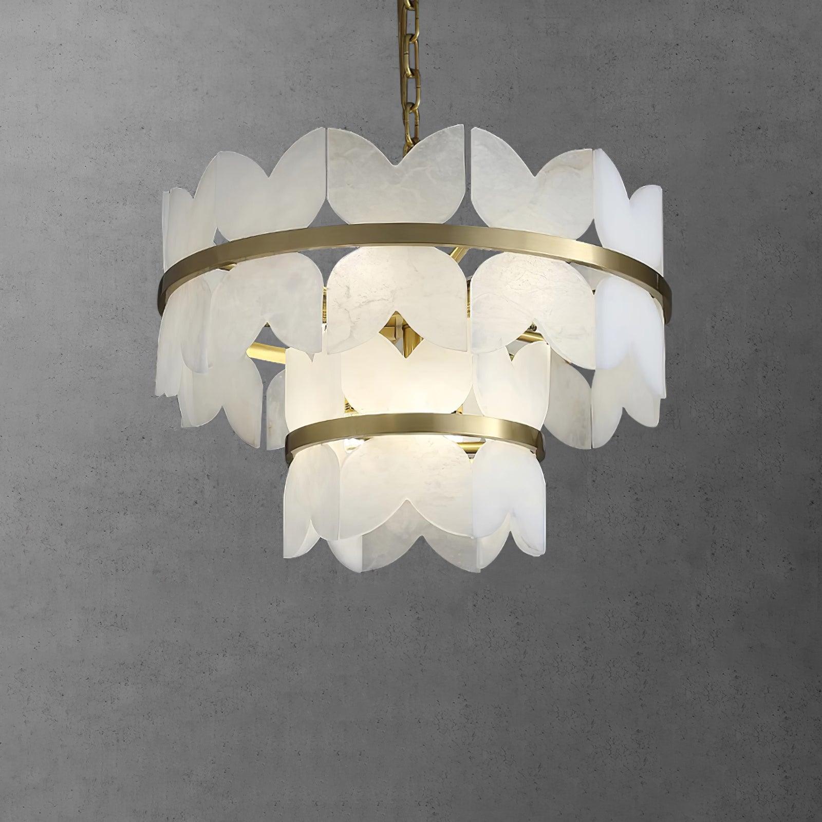 Elara Vintage Alabaster Chandelier