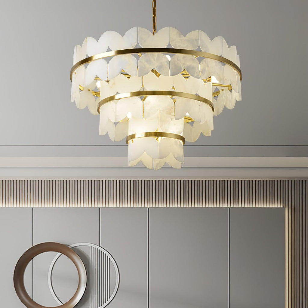 Elara Vintage Alabaster Chandelier