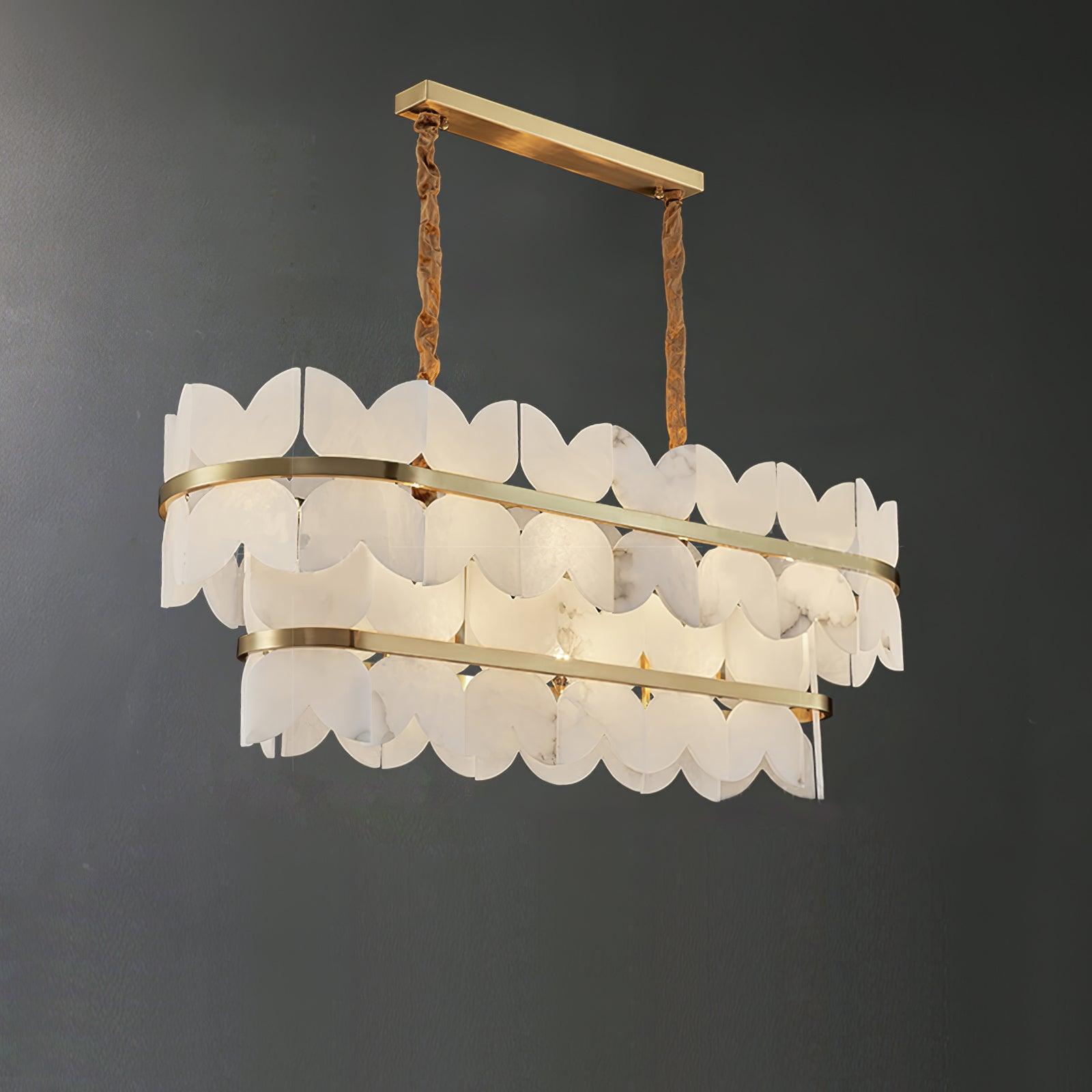 Elara Vintage Alabaster Chandelier