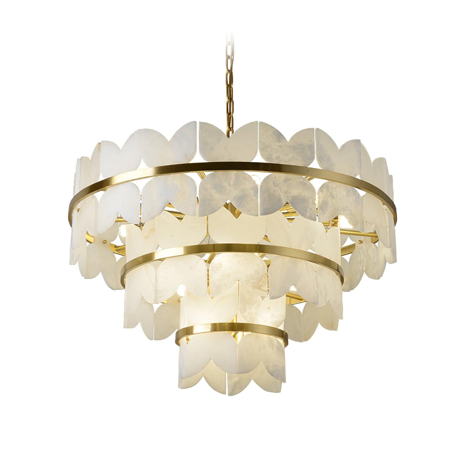 Elara Vintage Alabaster Chandelier