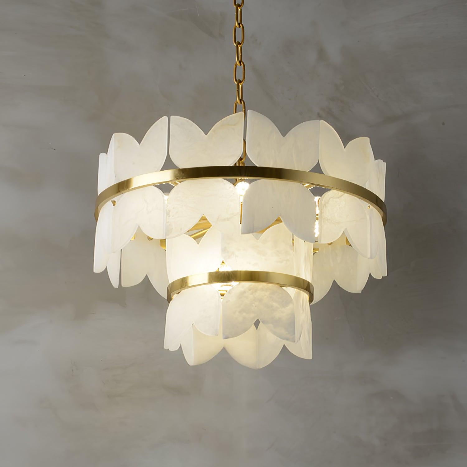 Elara Vintage Alabaster Chandelier