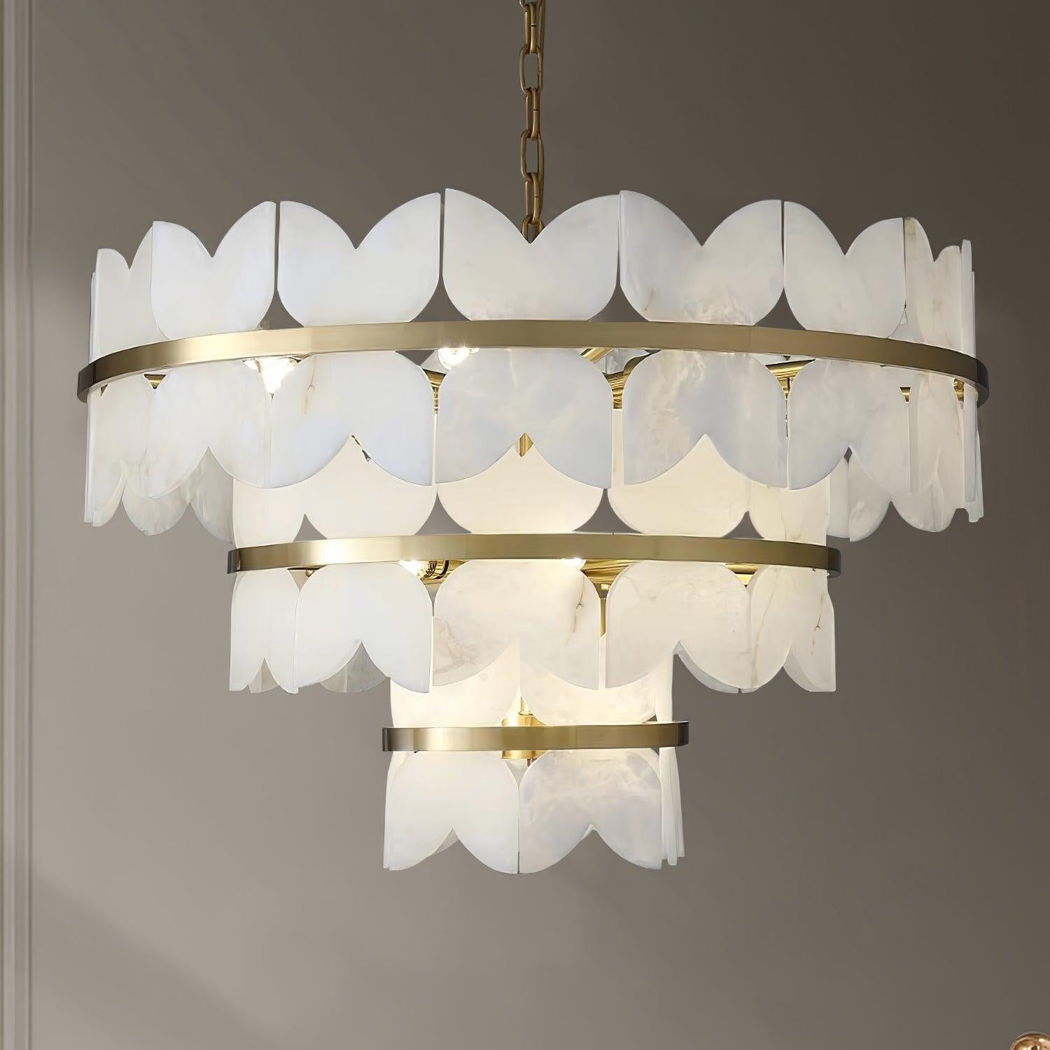 Elara Vintage Alabaster Chandelier