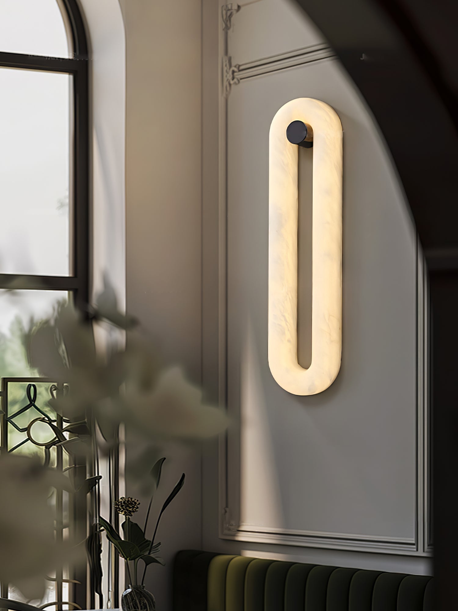 Elowen Sleek Alabaster Sconce