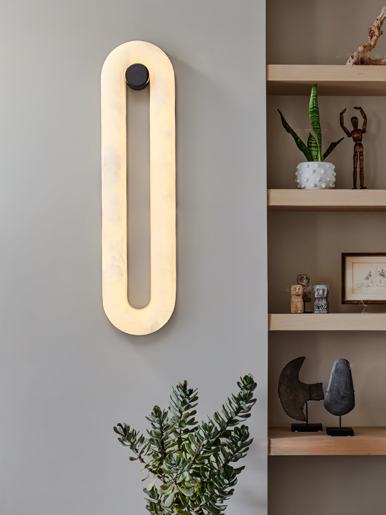Elowen Sleek Alabaster Sconce