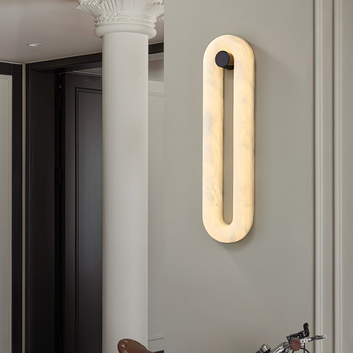 Elowen Sleek Alabaster Sconce
