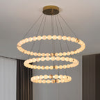LumaRing Modern Alabaster Light