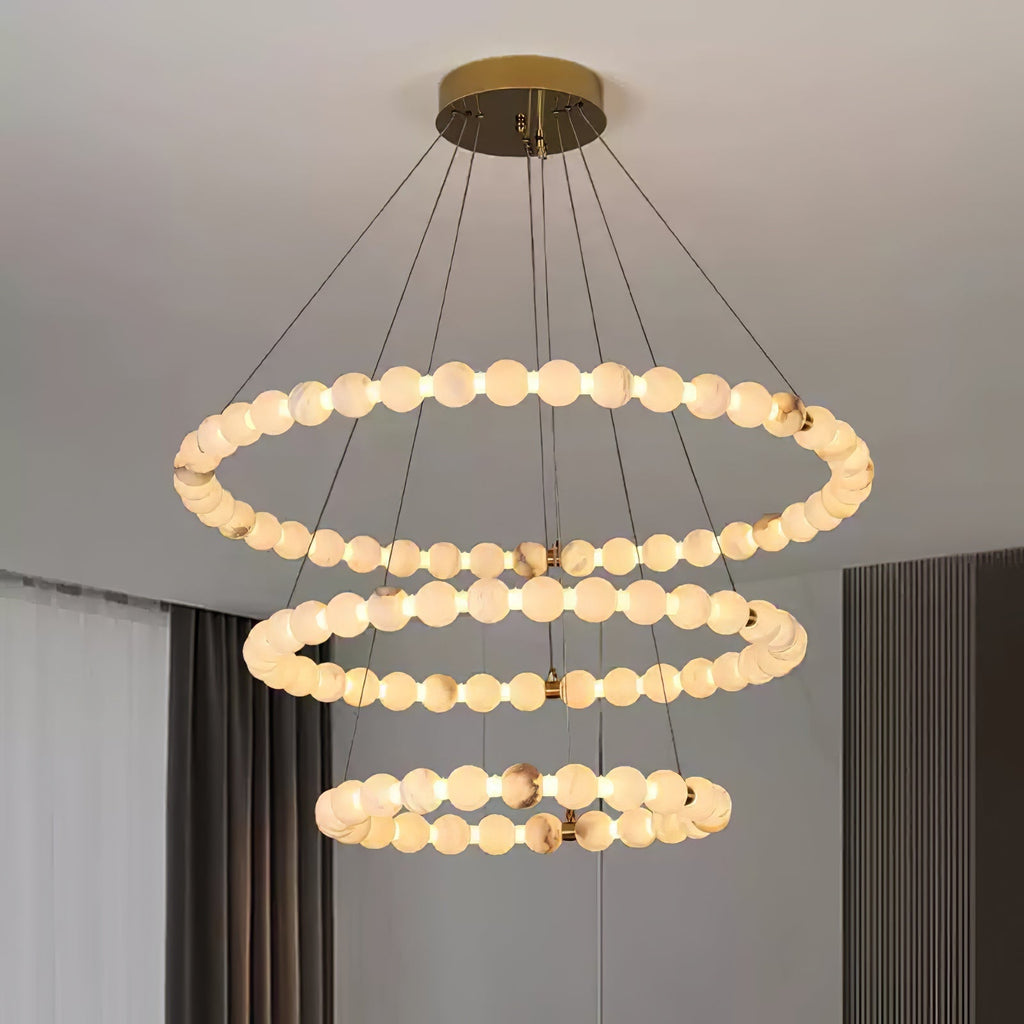 LumaRing Modern Alabaster Light