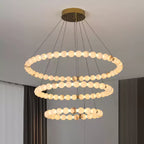 LumaRing Modern Alabaster Light
