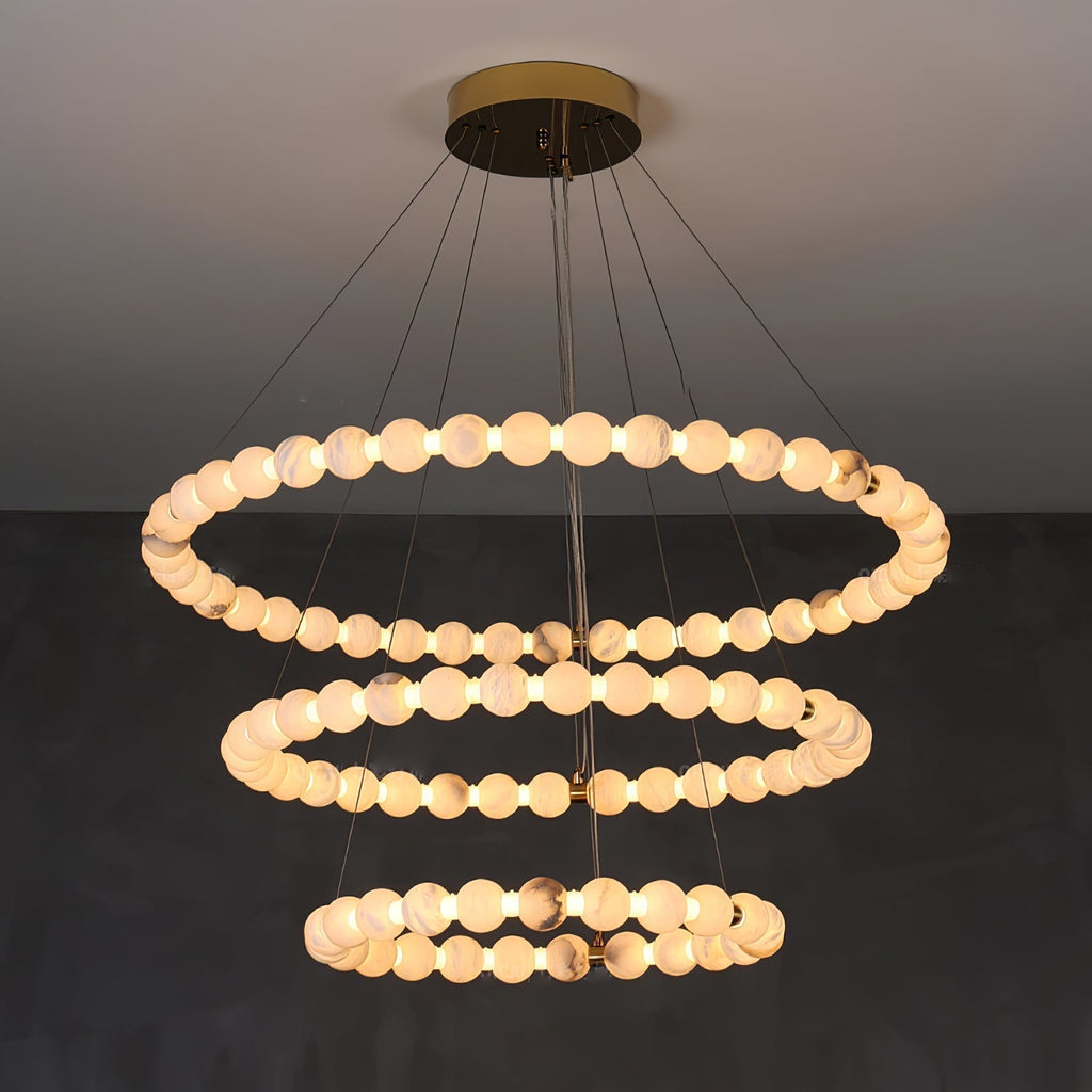 LumaRing Modern Alabaster Light