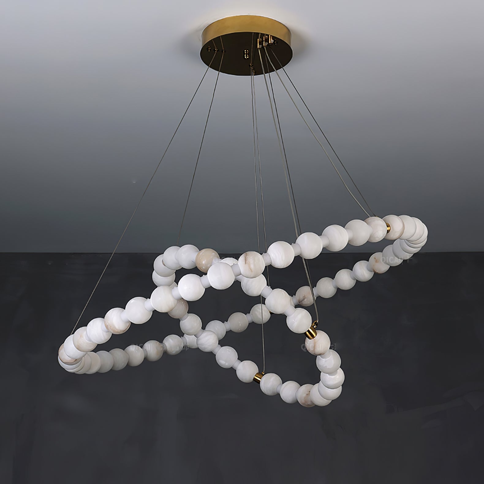 LumaRing Modern Alabaster Light