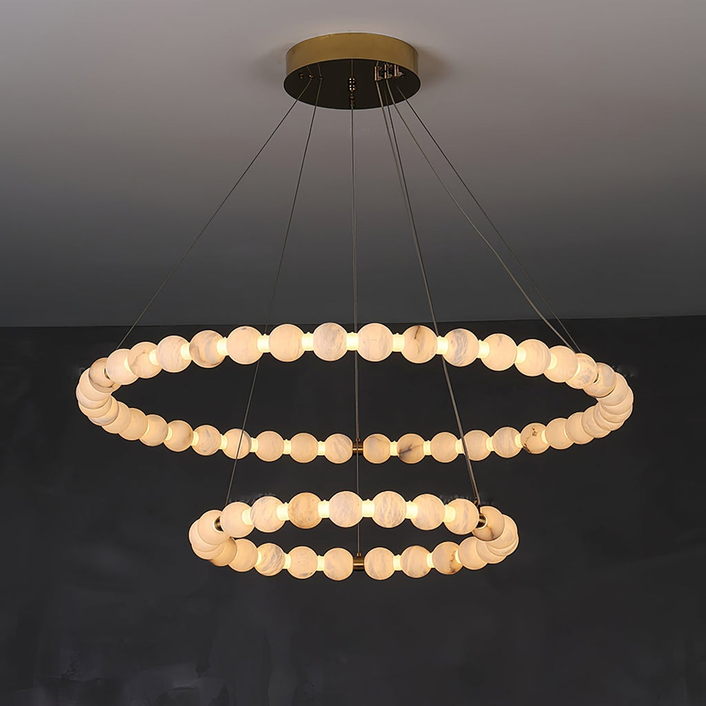 LumaRing Modern Alabaster Light