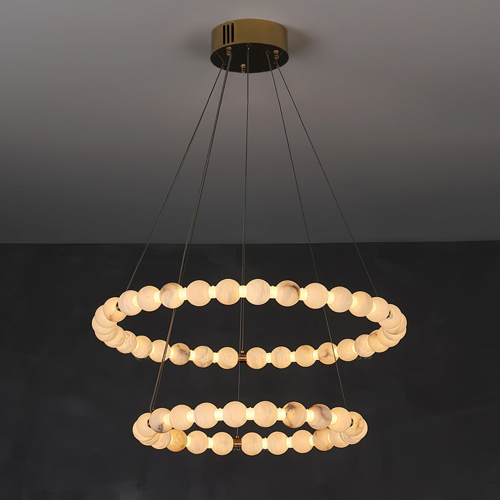 LumaRing Modern Alabaster Light