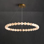 LumaRing Modern Alabaster Light