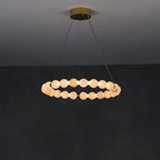 LumaRing Modern Alabaster Light
