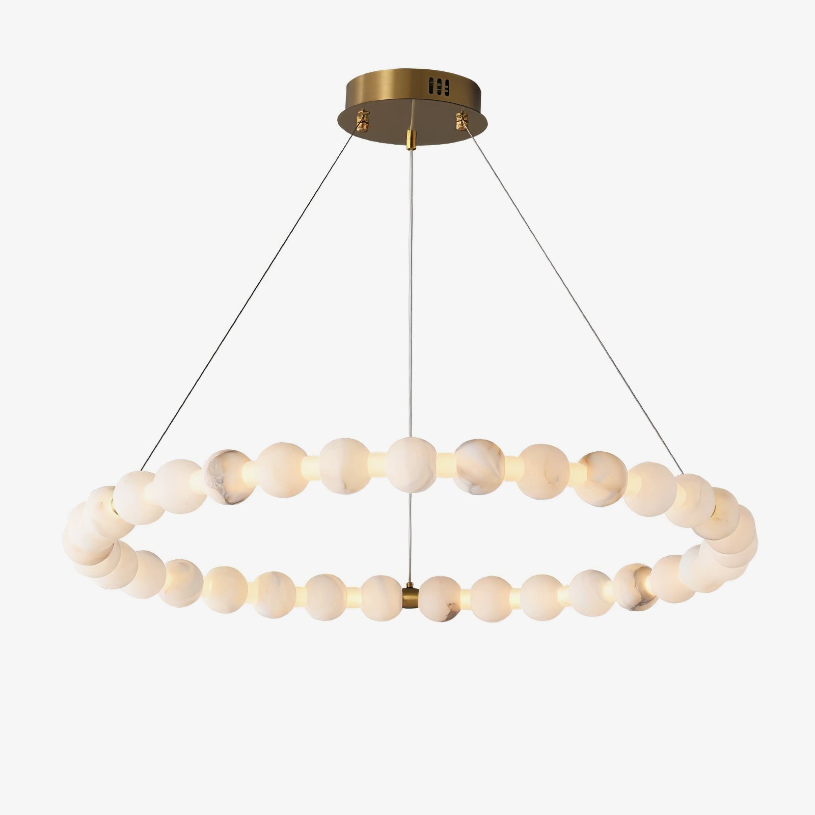 LumaRing Modern Alabaster Light
