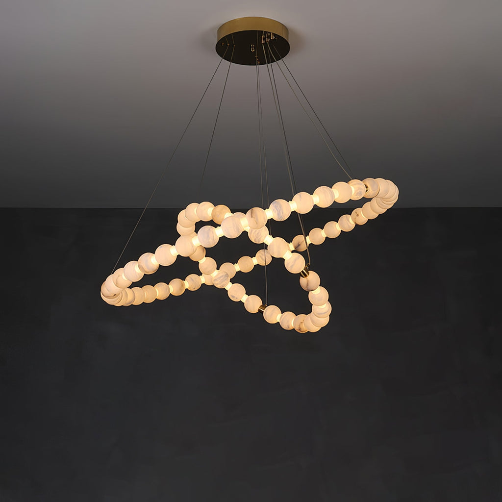 LumaRing Modern Alabaster Light