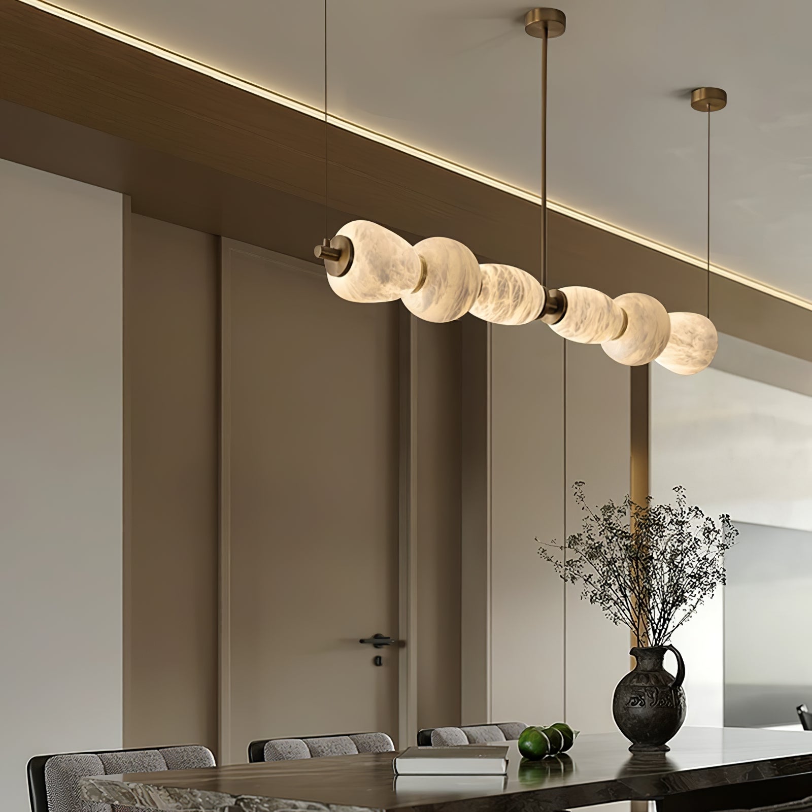 Aurelia Linear Alabaster Pendant Light