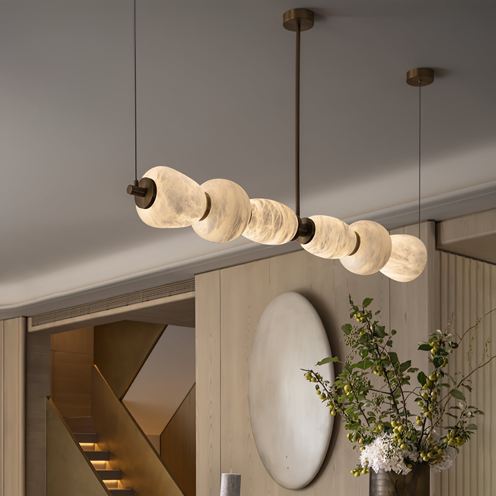 Aurelia Linear Alabaster Pendant Light