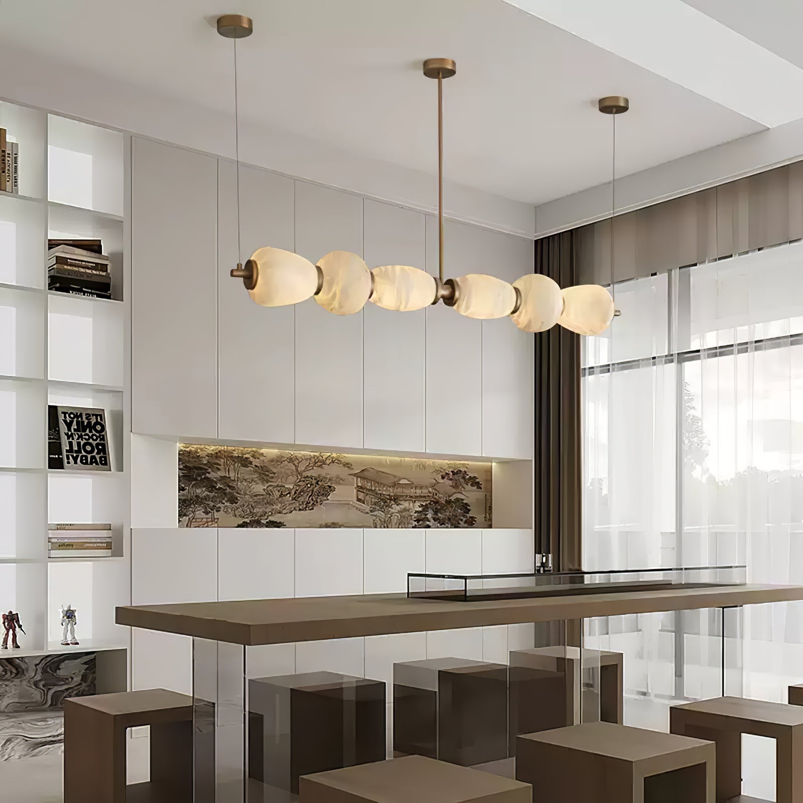 Aurelia Linear Alabaster Pendant Light