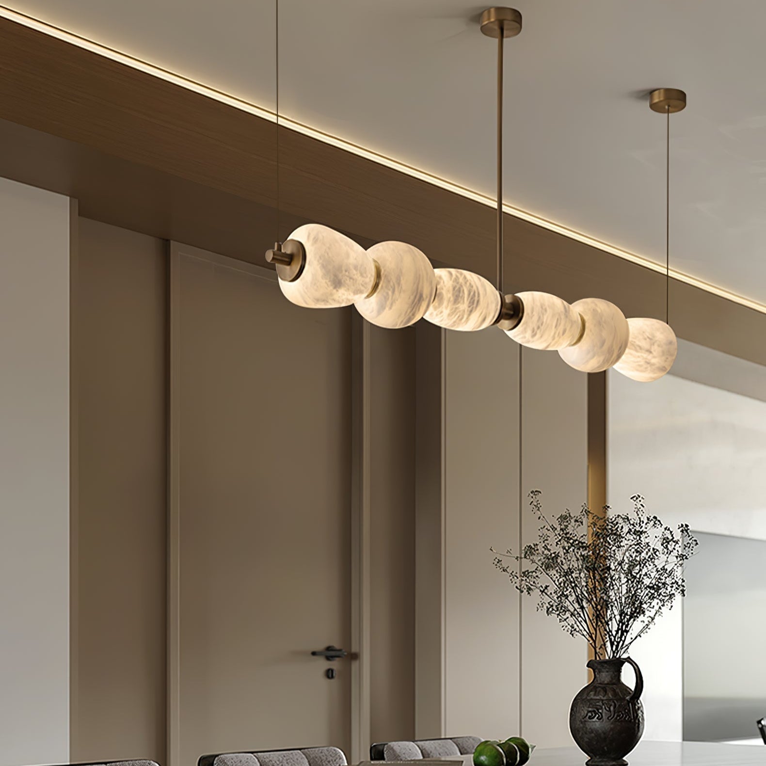 Aurelia Linear Alabaster Pendant Light