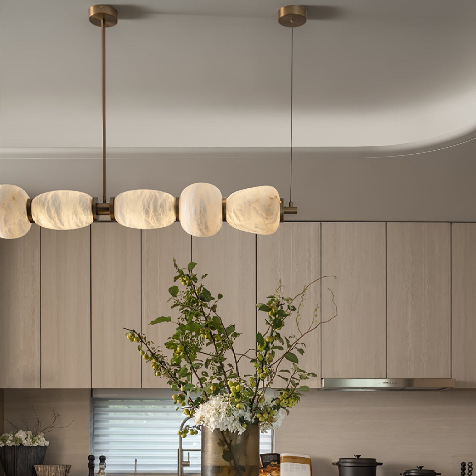 Aurelia Linear Alabaster Pendant Light