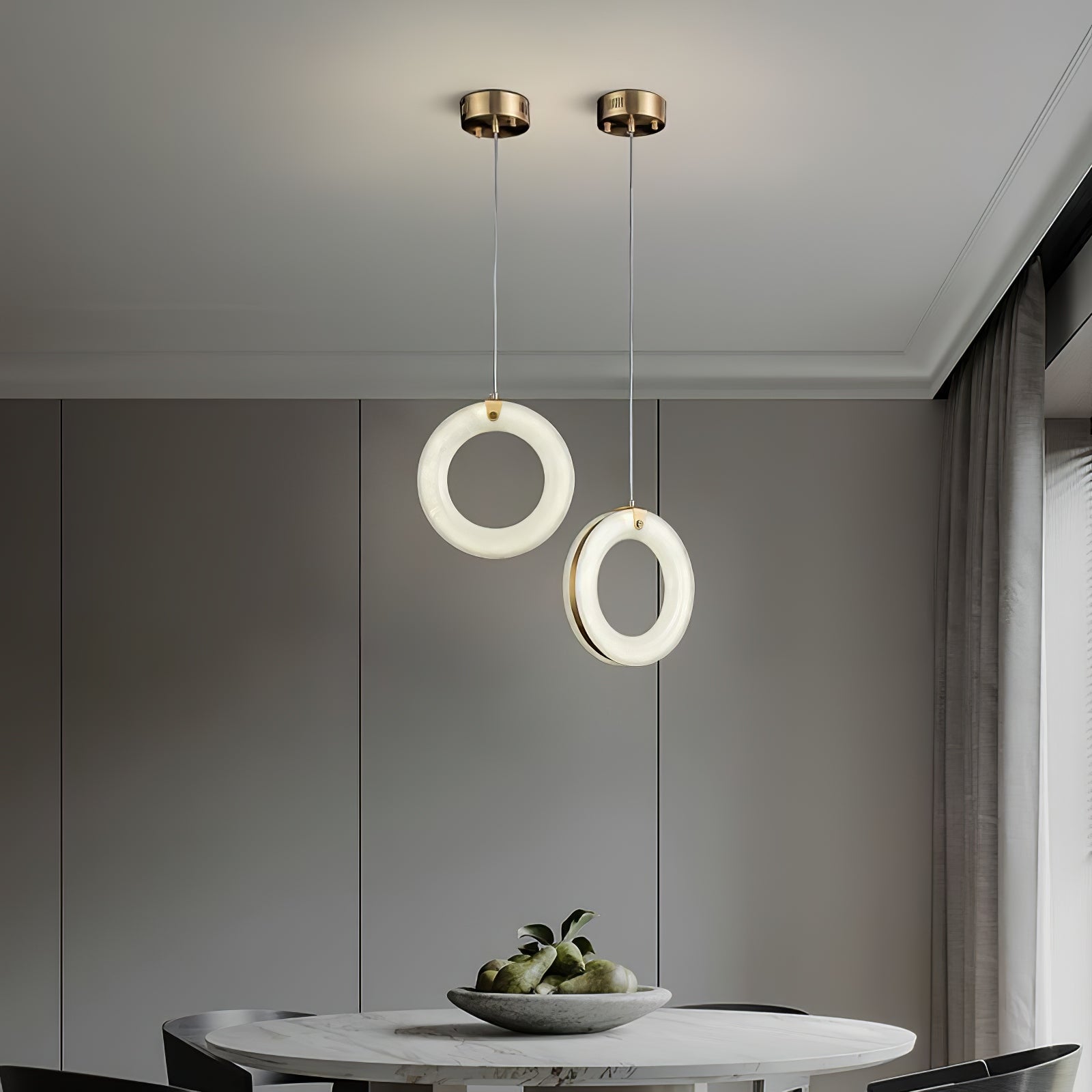 Liora Alabaster Orb Pendant