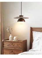 Solara Travertine Glass Pendant Light