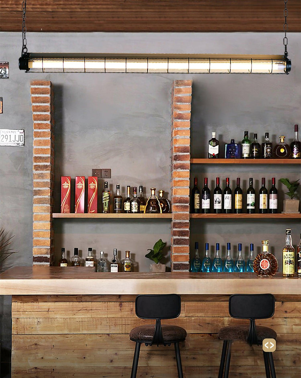 Vespera Industrial Linear Pendant