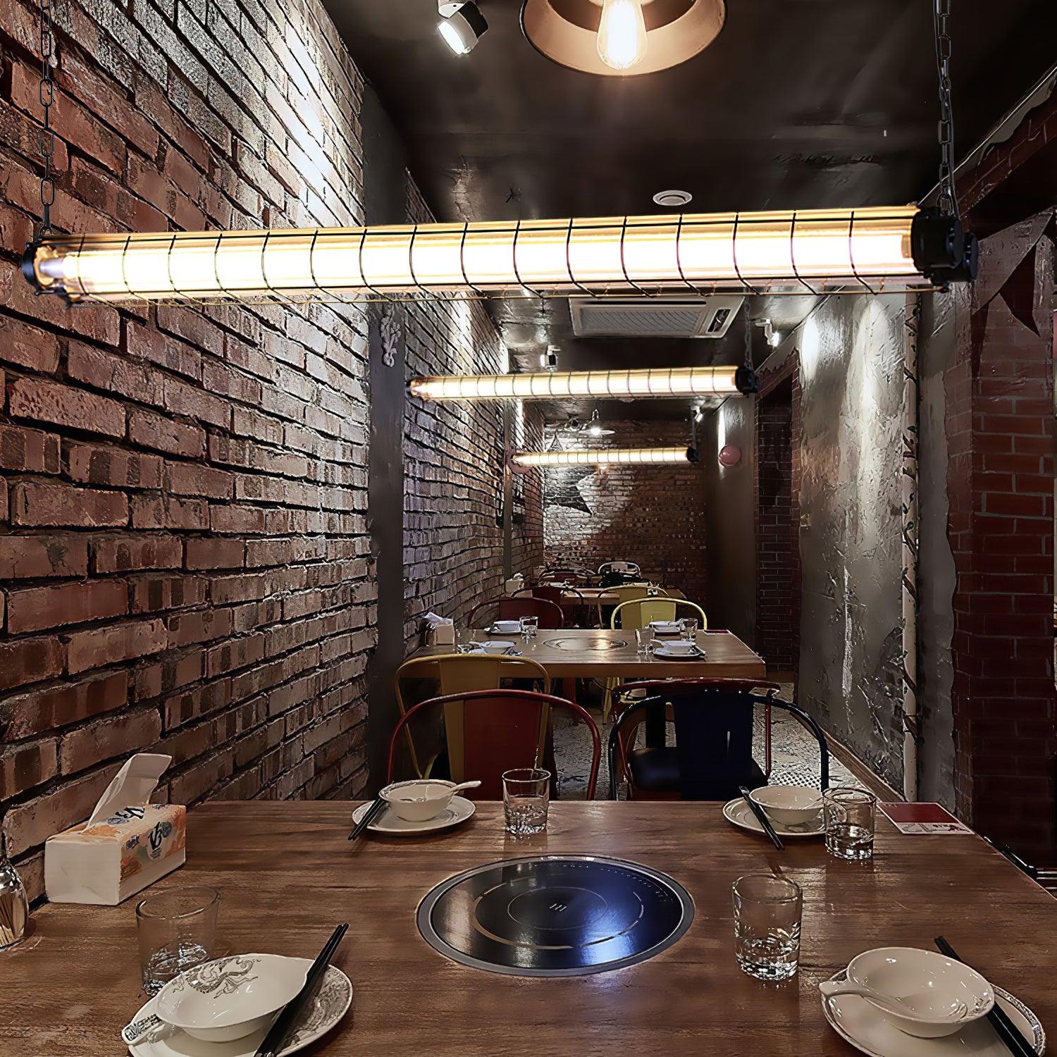 Vespera Industrial Linear Pendant