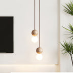 Selene Travertine Whisper Pendant