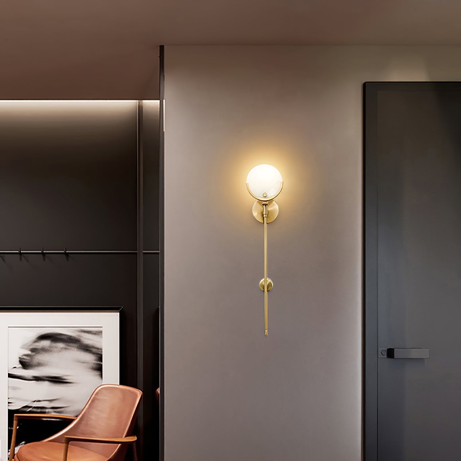 Alabaster Charm Wall Light