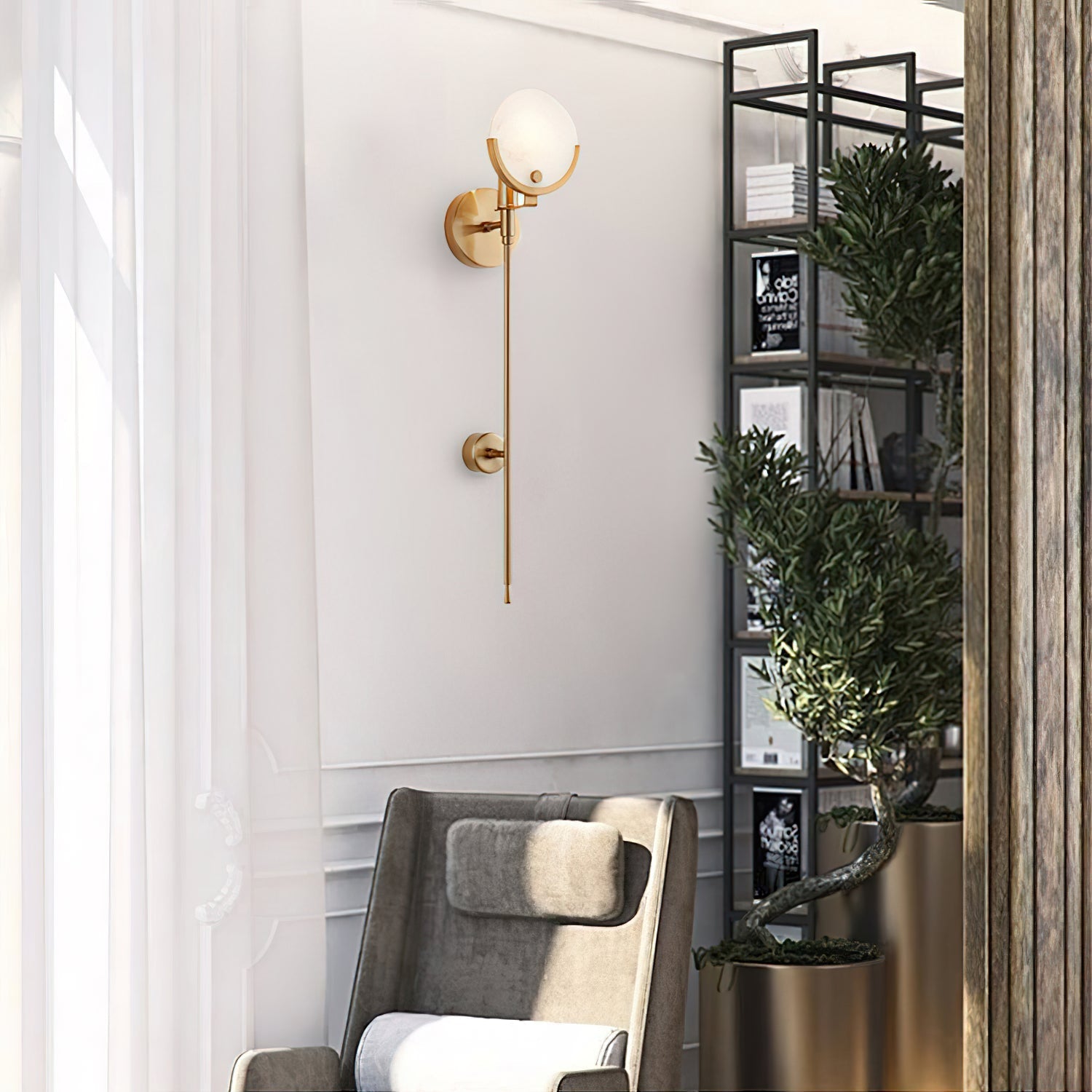 Alabaster Charm Wall Light