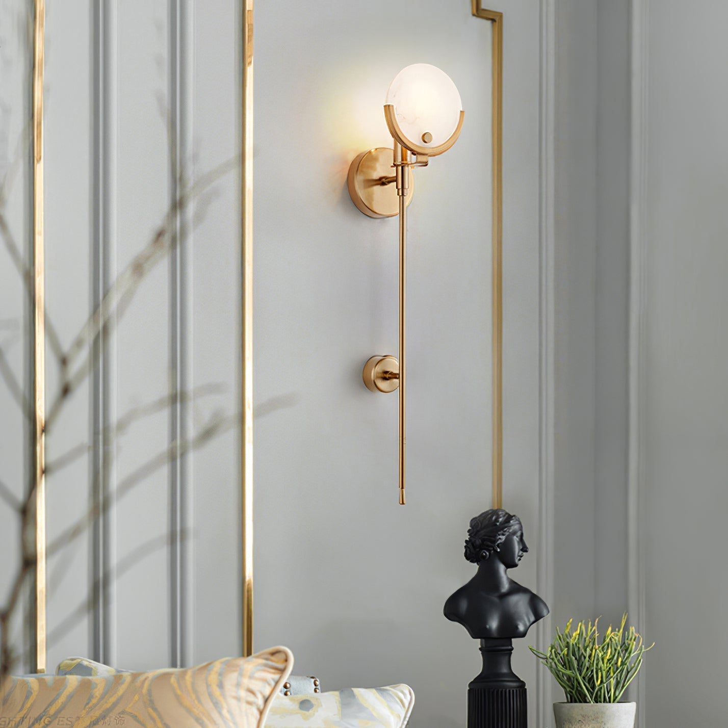 Alabaster Charm Wall Light