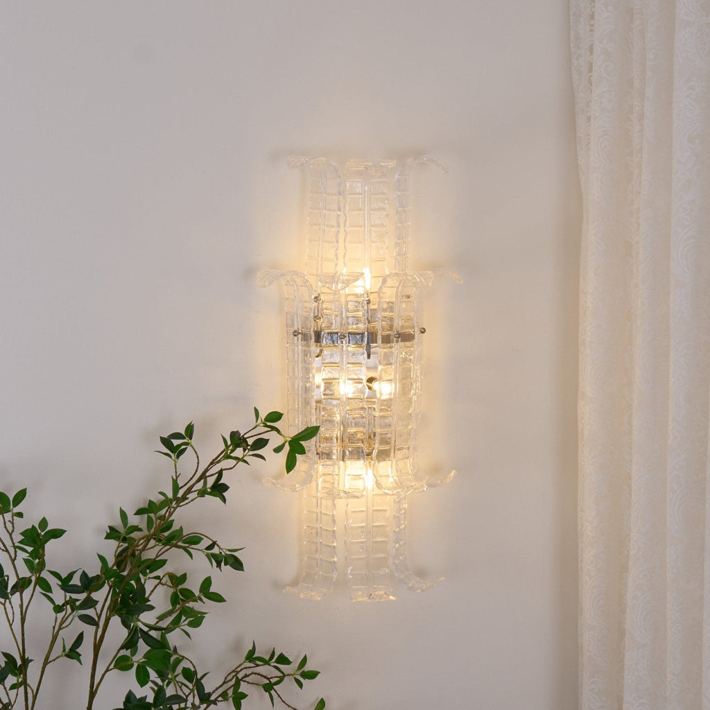 Crystal Panel Wall Sconce
