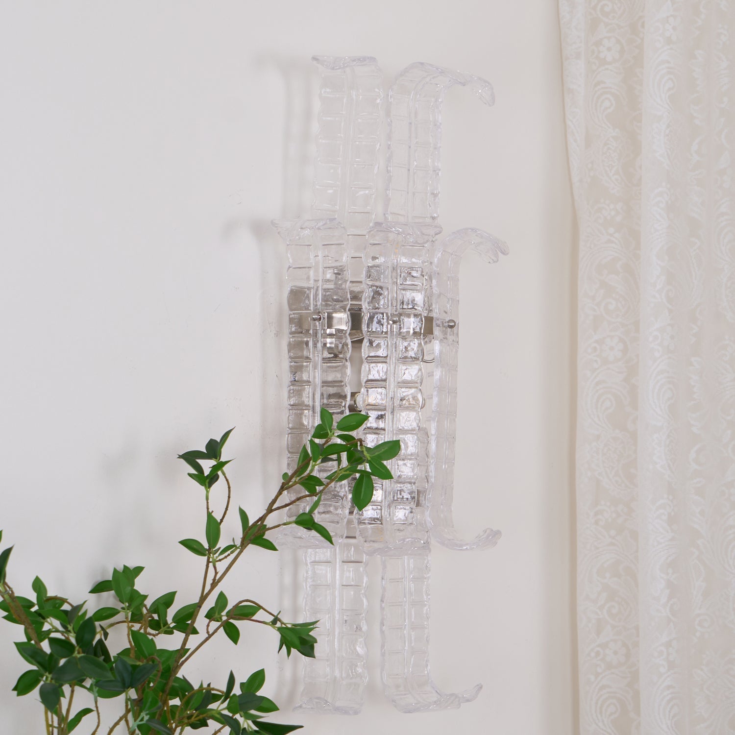 Crystal Panel Wall Sconce