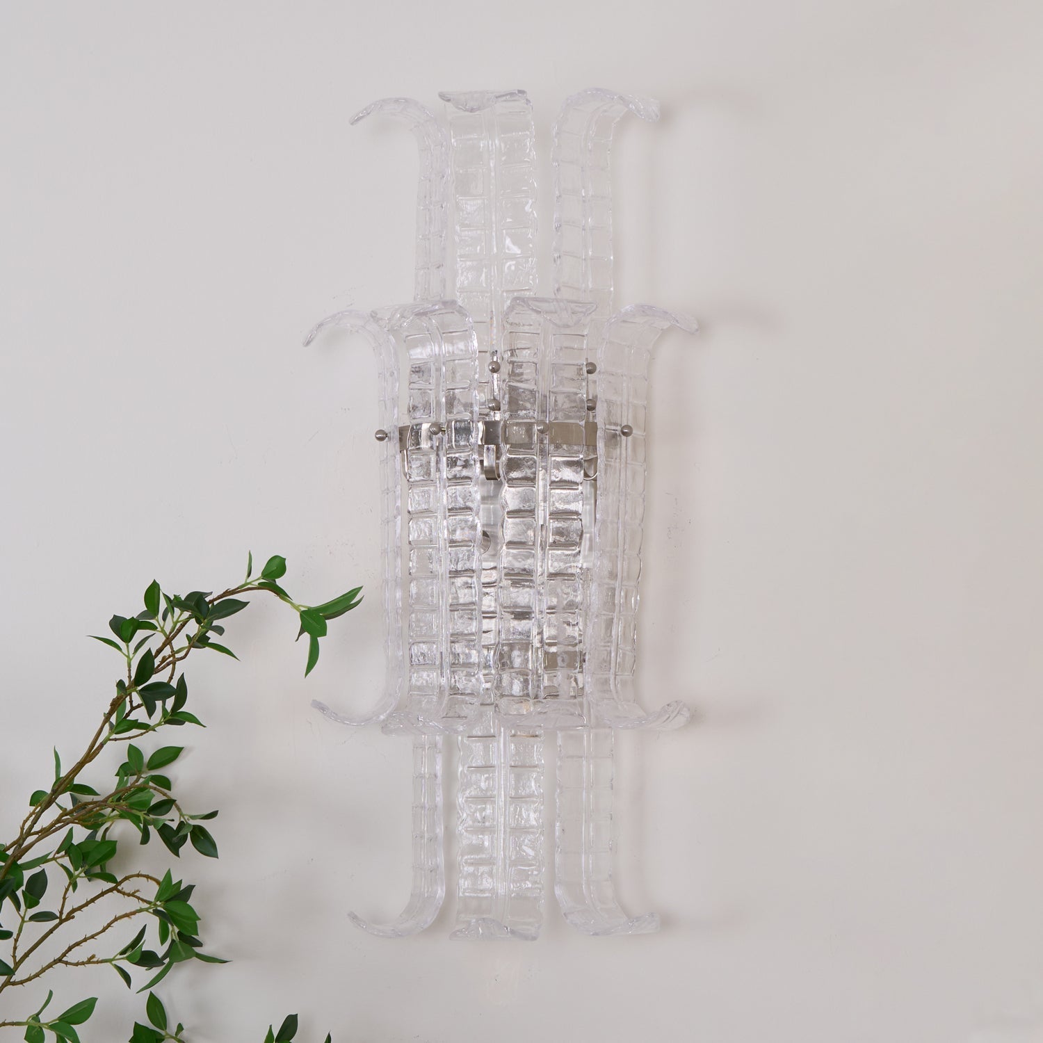 Crystal Panel Wall Sconce