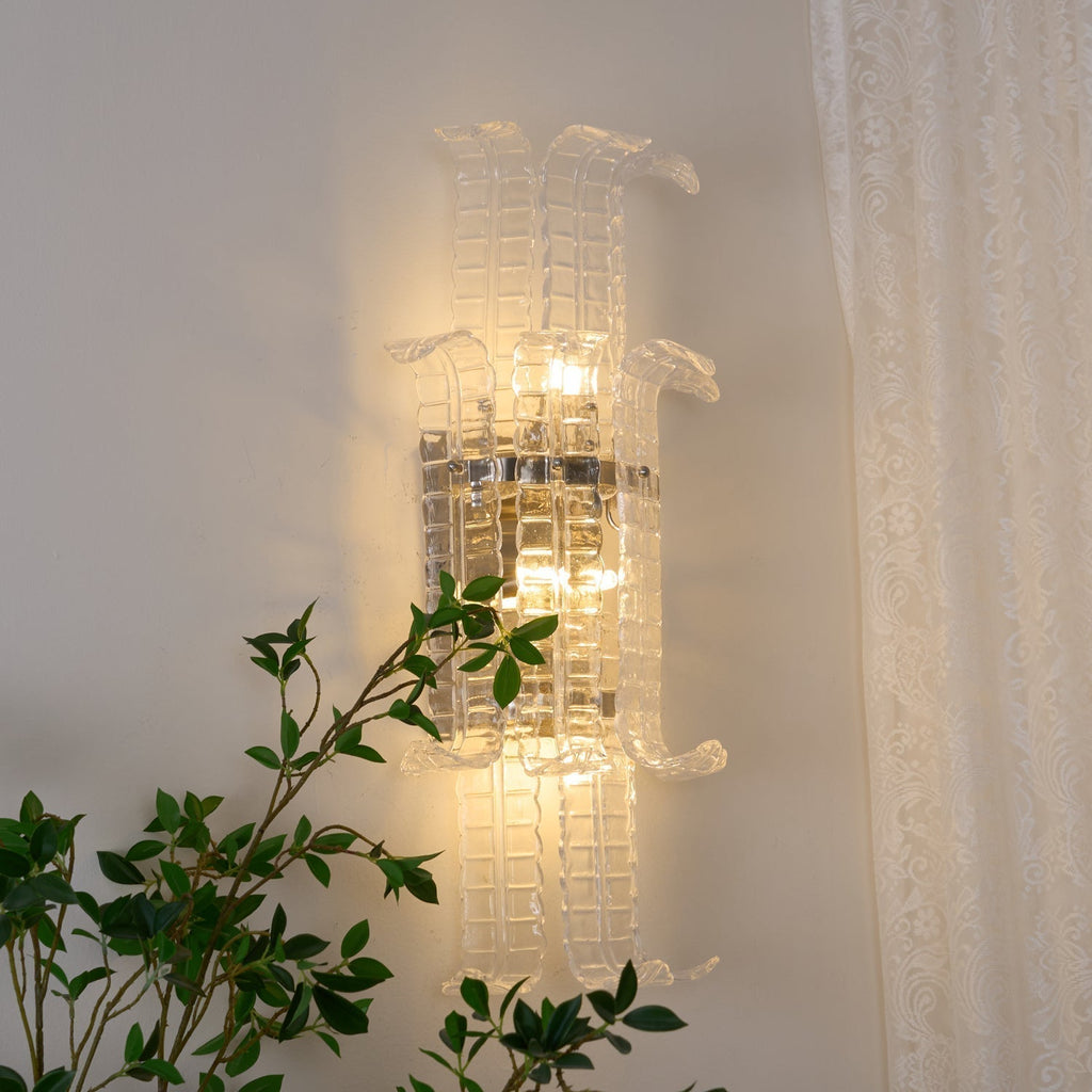 Crystal Panel Wall Sconce