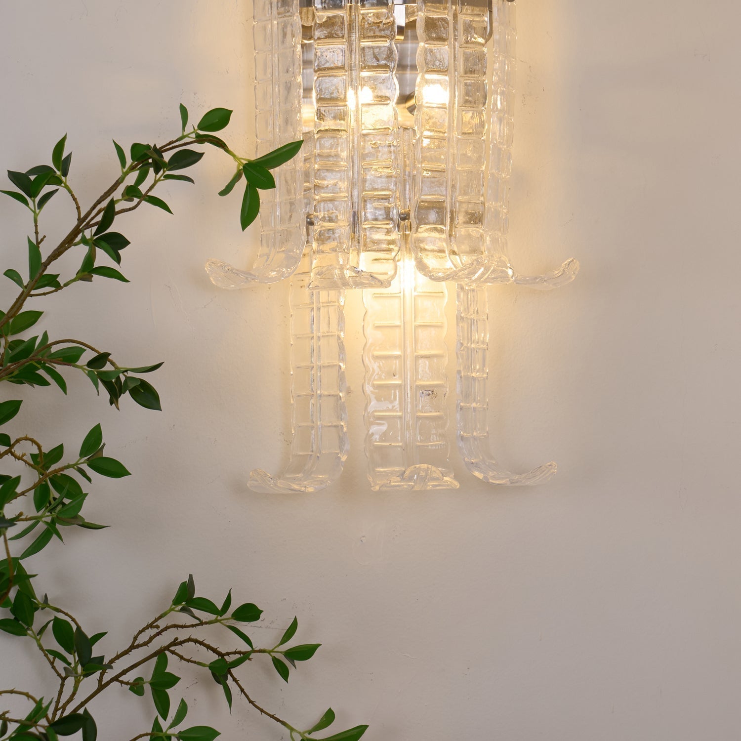 Crystal Panel Wall Sconce